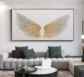  messer - Gold Angel Wing Gold von Palettenmesser Wanddekoration